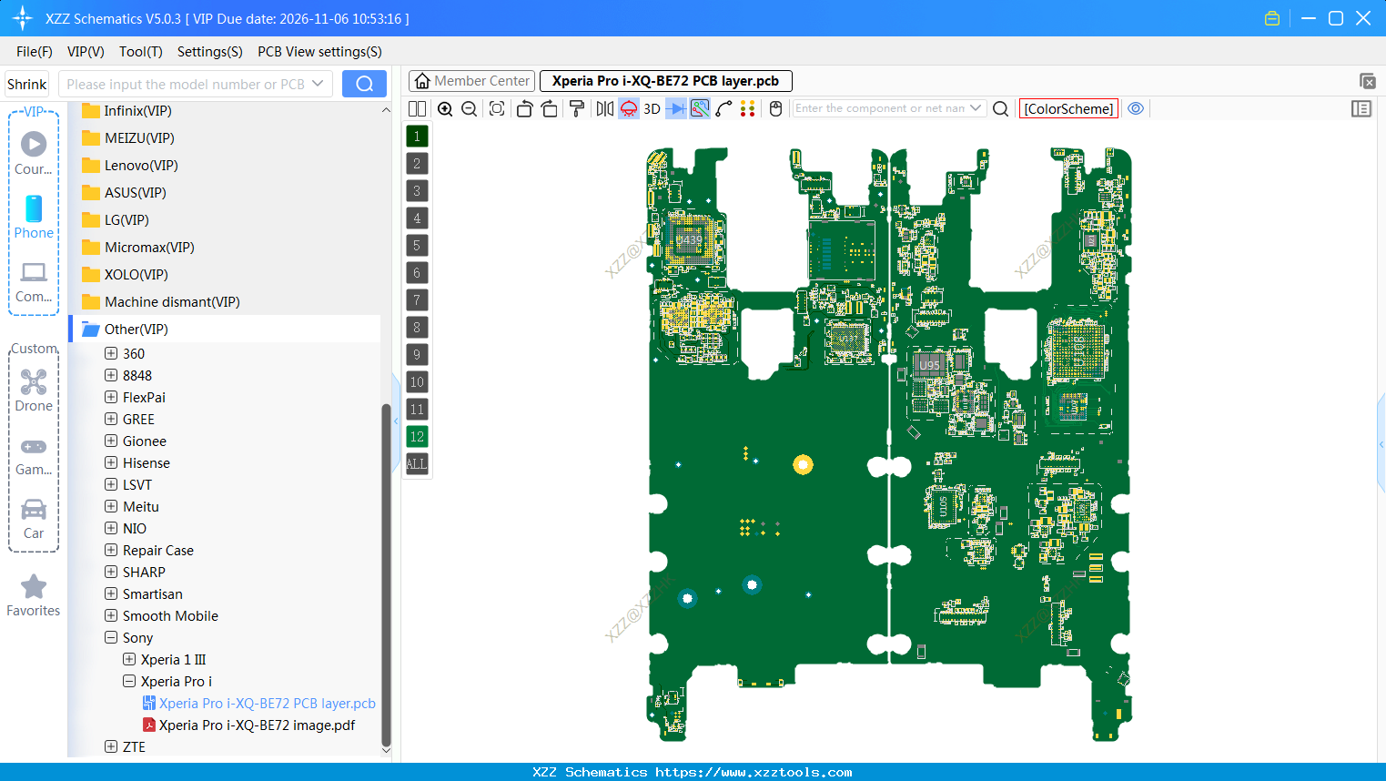 Xperia Pro I-XQ-BE72 PCB Layer